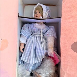 Blue and White Porcelain Doll
